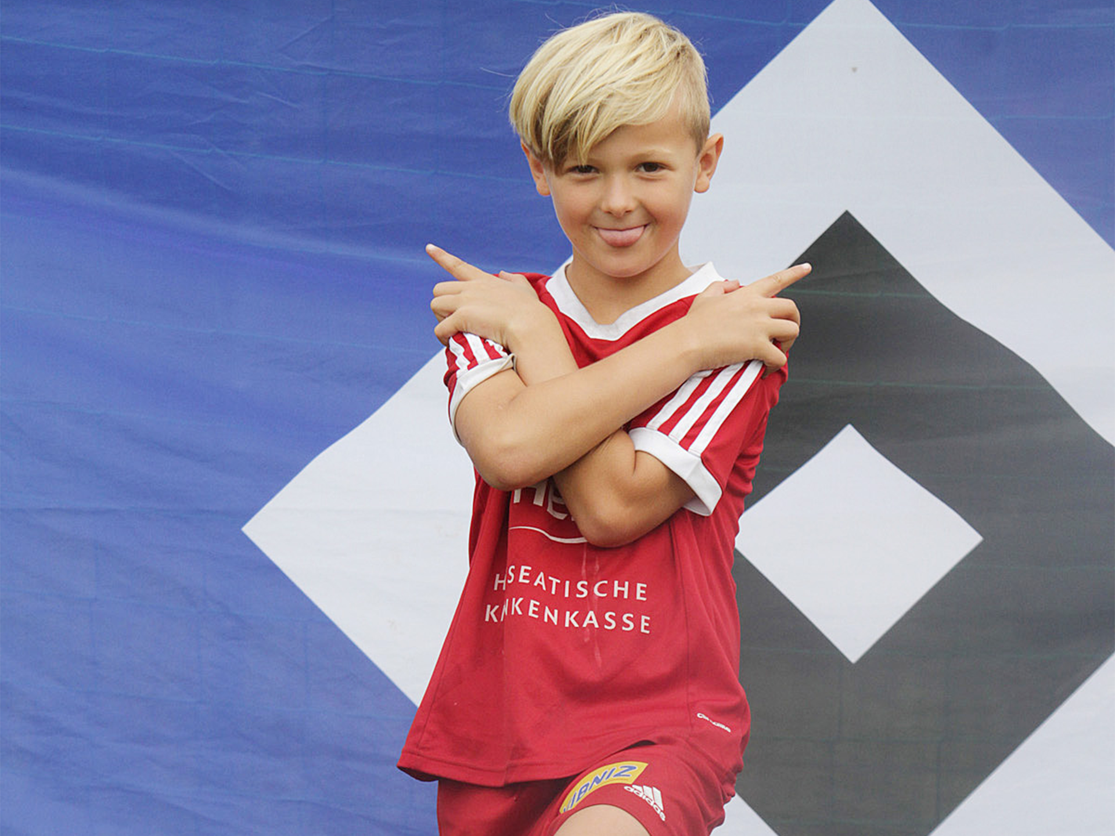 Louis Lemke in der Fußballschule.