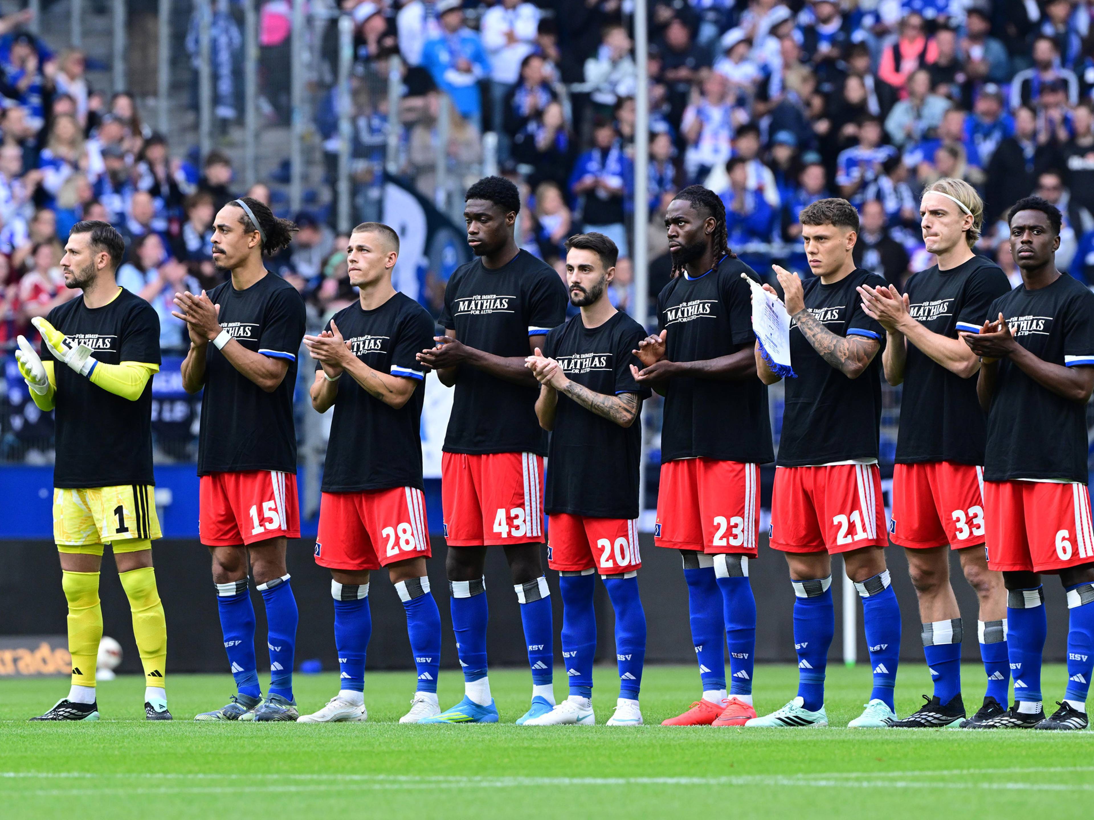 HSV-Spieler trauern vor dem Spiel gegen Kopenhagen