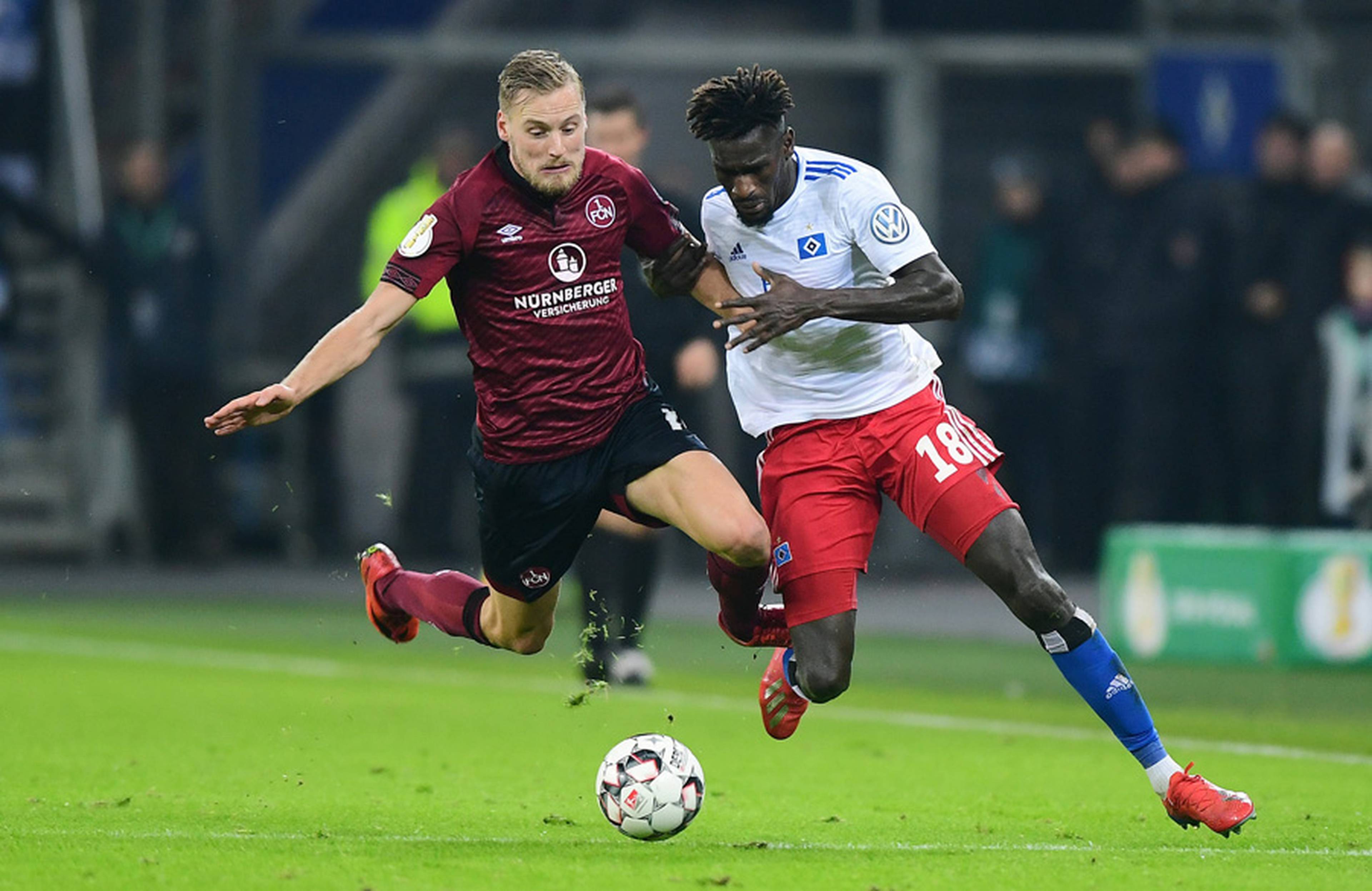 The back of Bakery Jatta’s shirt was a familiar sight for FCN by the end of the game.