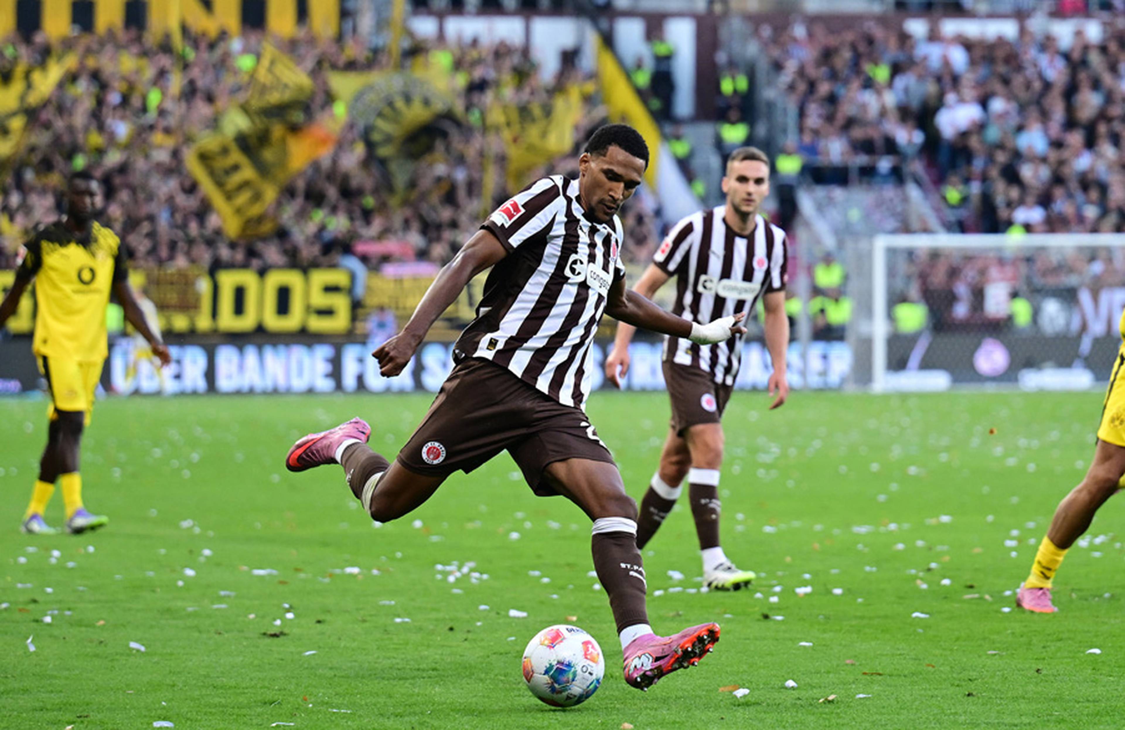 Überzeugte beim 3:3 gegen Dortmund als Torschützte: Neuzugang Andreas Hountondji.