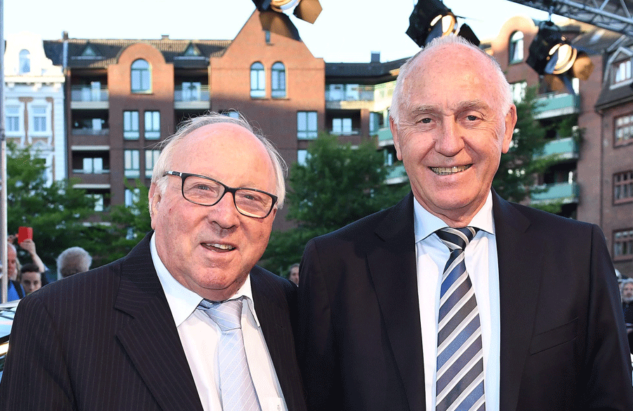 Uwe Seeler und Willi Schulz - zwei HSV-Legenden, die auch heute noch eng zusammenstehen.