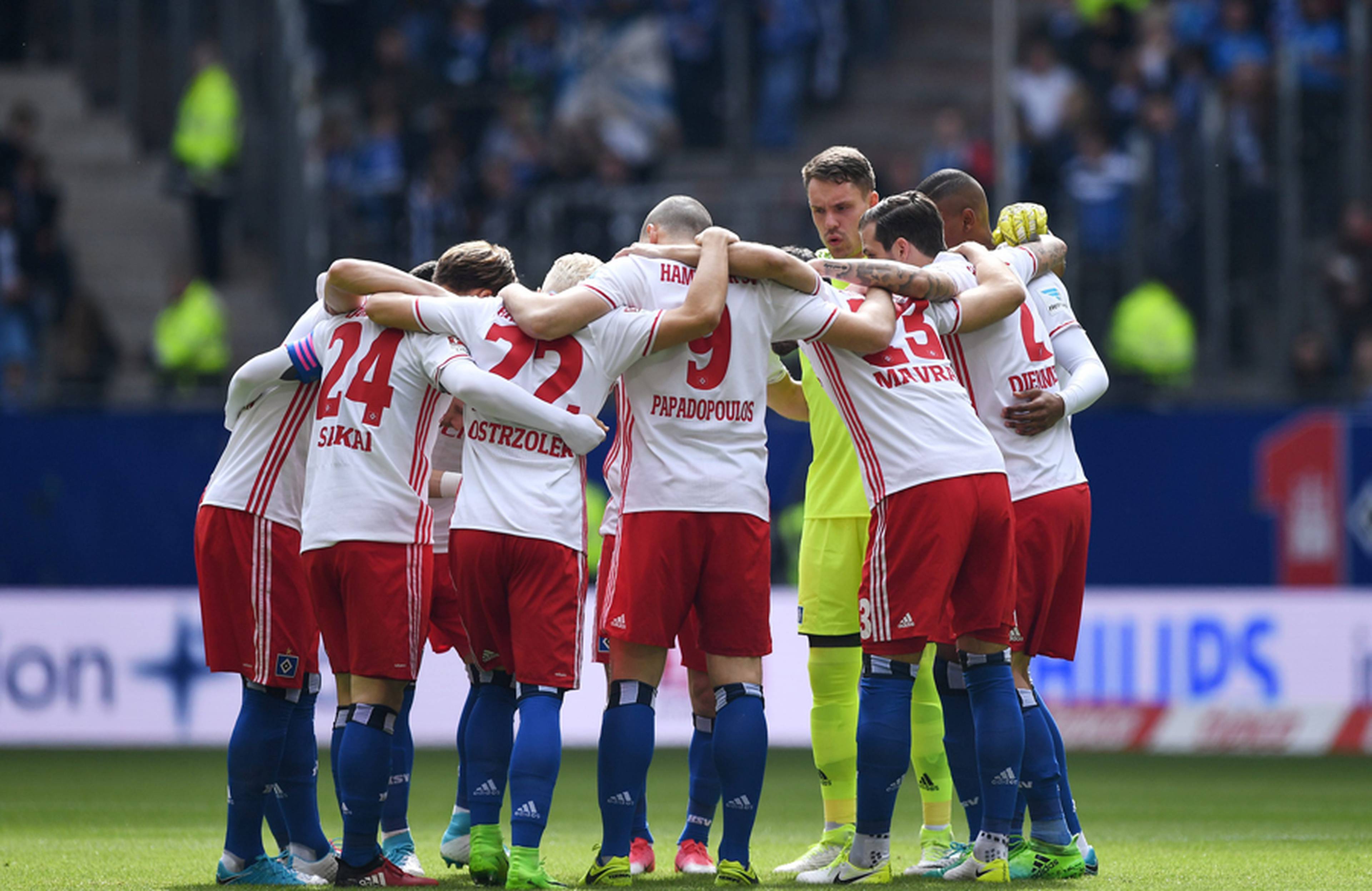 Teamkreis vor der Partie gegen Hoffenheim.