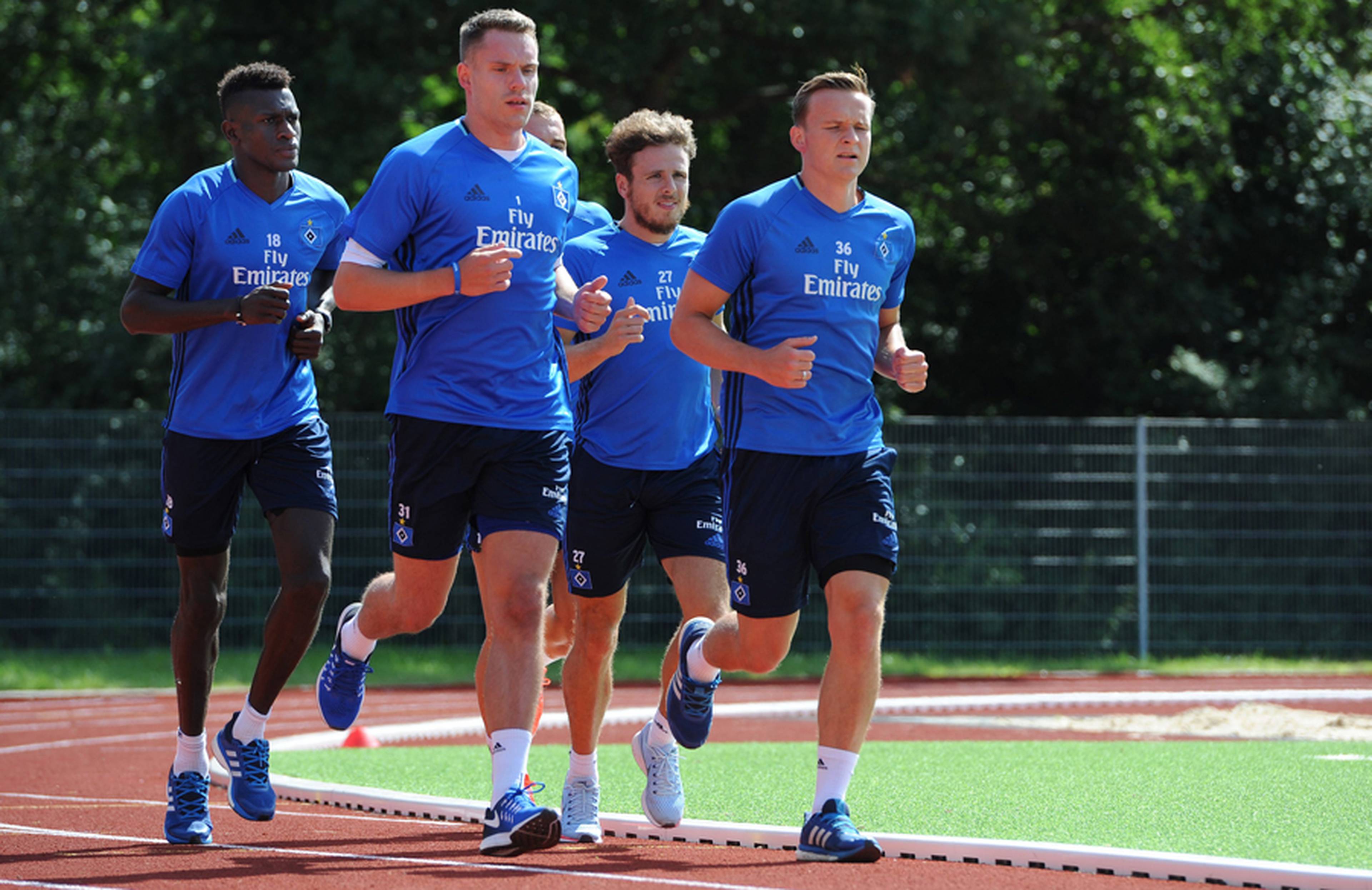 Tom Mickel, Nicolai Müller, Christian Mathenia and Bakery Jatta will be put through their paces from Sunday.