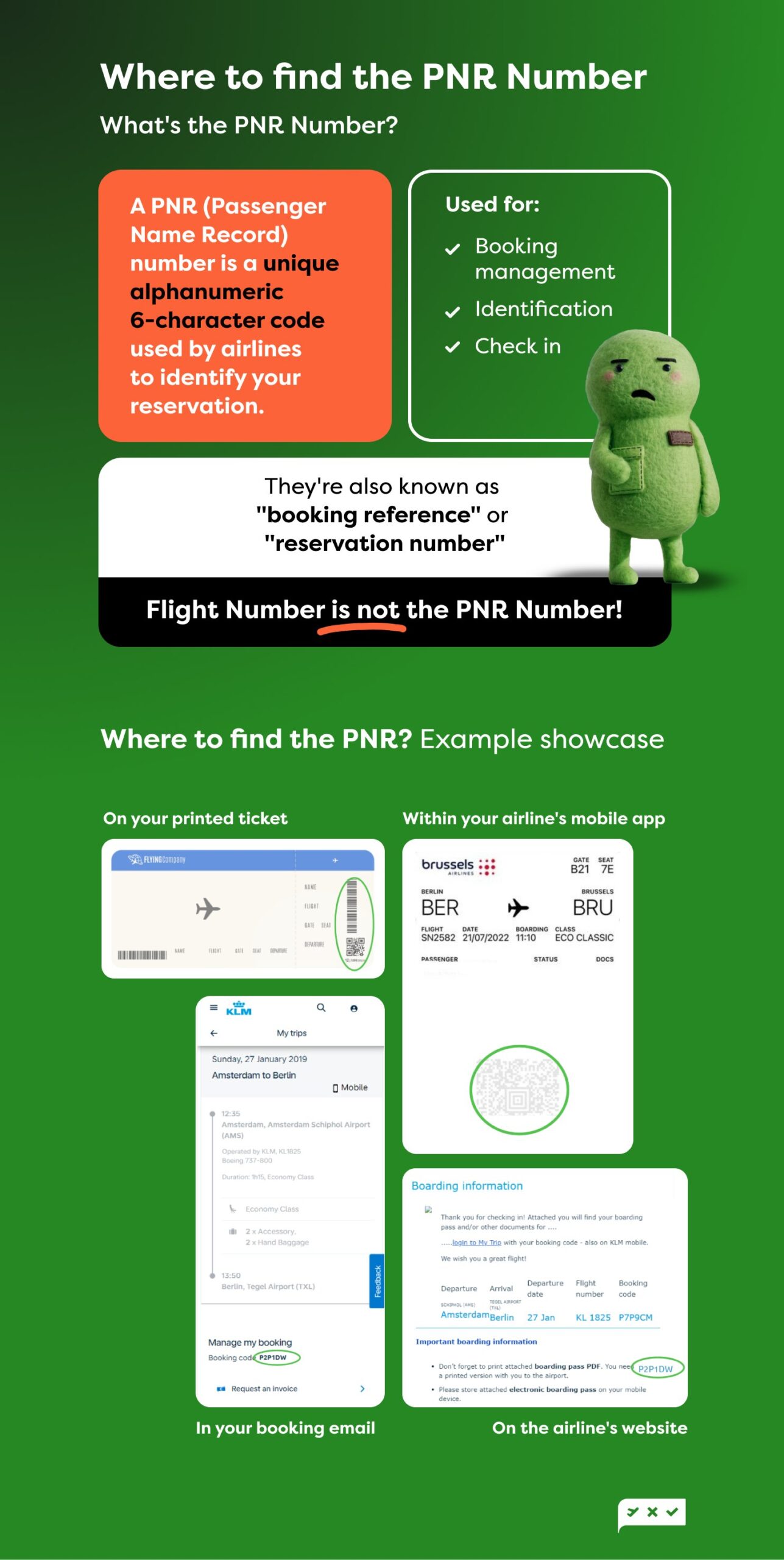 Where can I find my booking number - PNR number? Flightright UK