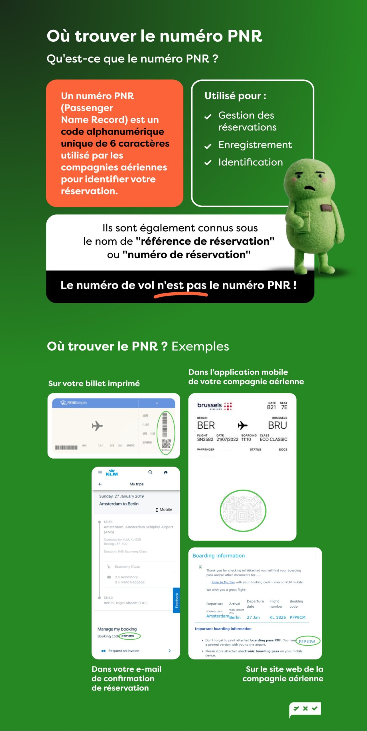 Où trouver mon numéro de réservation (numéro PNR) ?