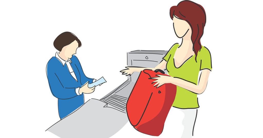 Control de seguridad en el aeropuerto