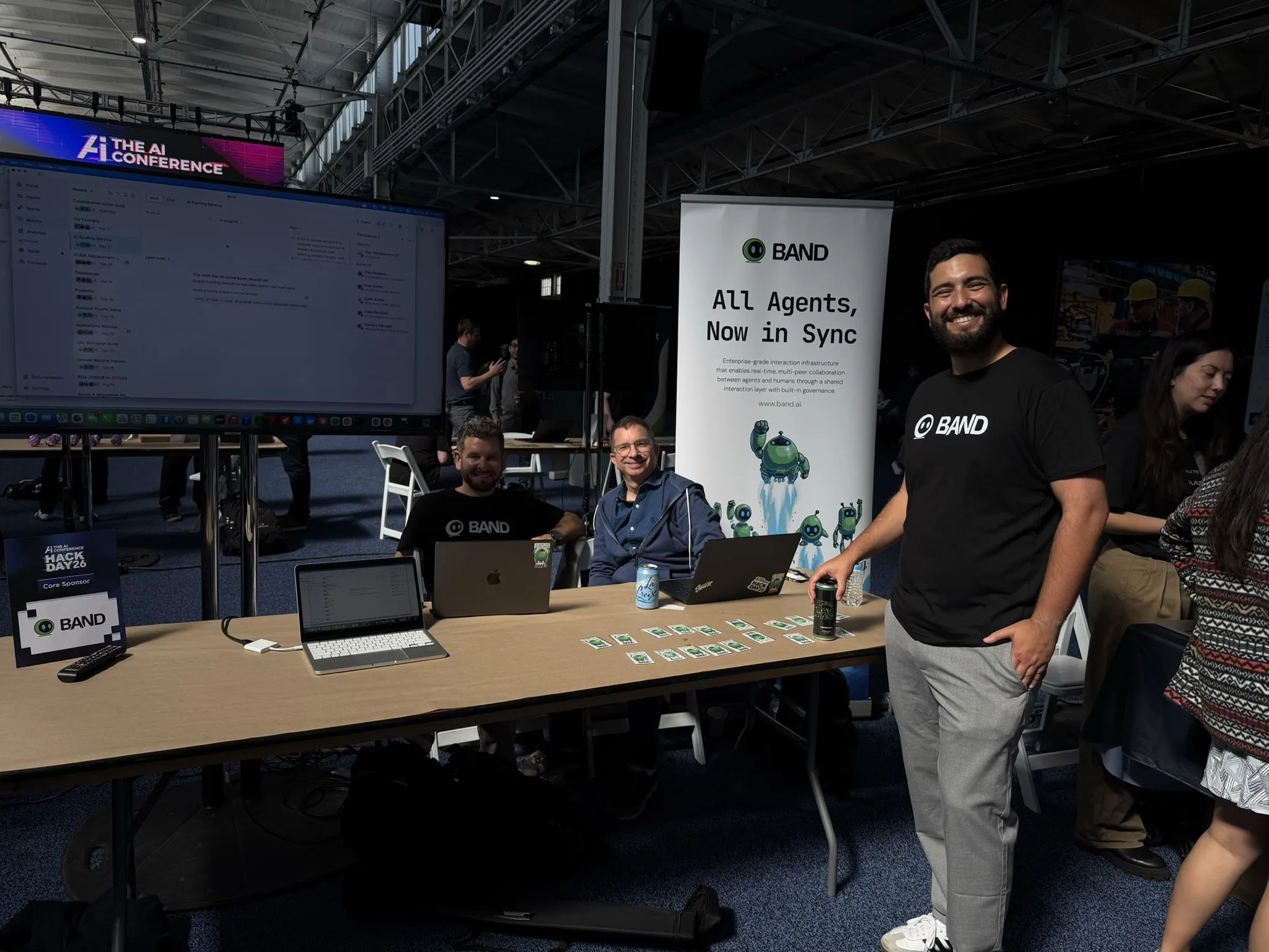 The BAND booth at Hack Day 2026