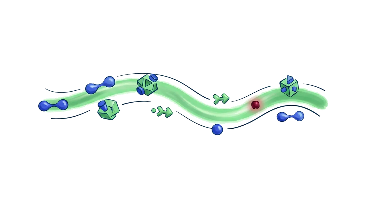 Inspectable channel trail with message and approval markers