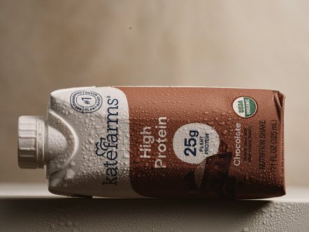 A carton of Kate Farms High Protein shake