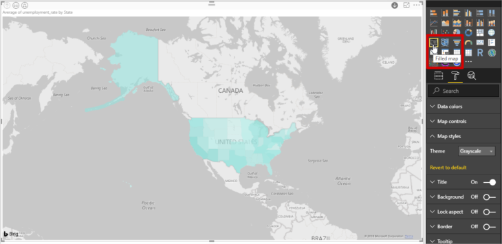 Power Bi Filled Map Visual