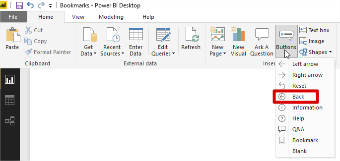 Power Bi Back