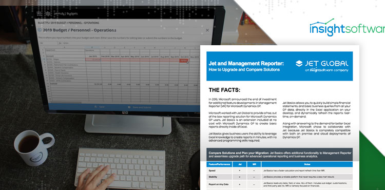 Jet and Management Reporter: How to Upgrade and Compare Solutions
