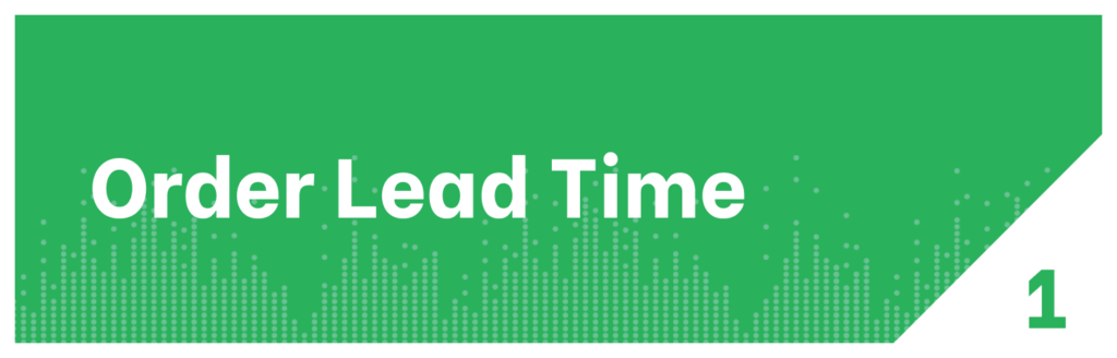 Distribution KPI Order Lead Time 2x