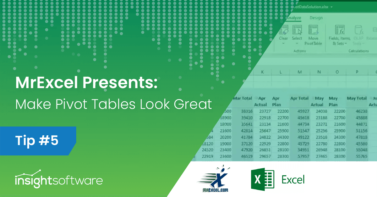 Mr. Excel Presents: Make PivotTables Look Great