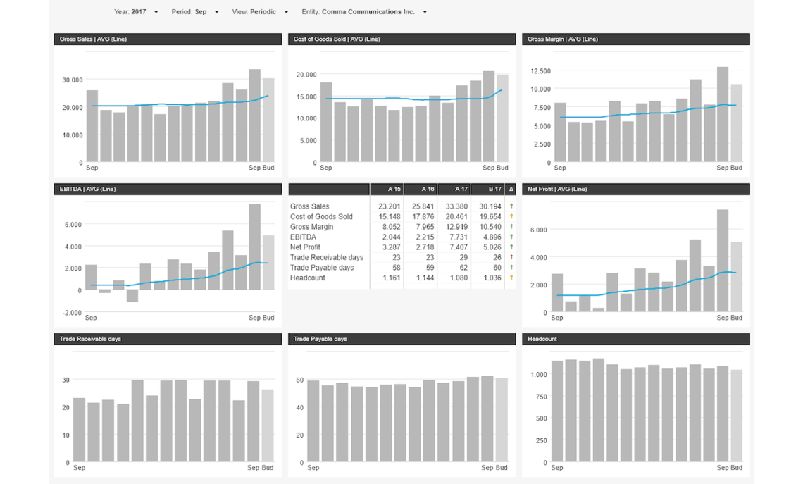 Dashboard – 13 Months Rolling (For Splitted Dimension)