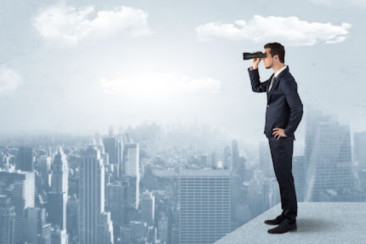 Man Using Binoculars