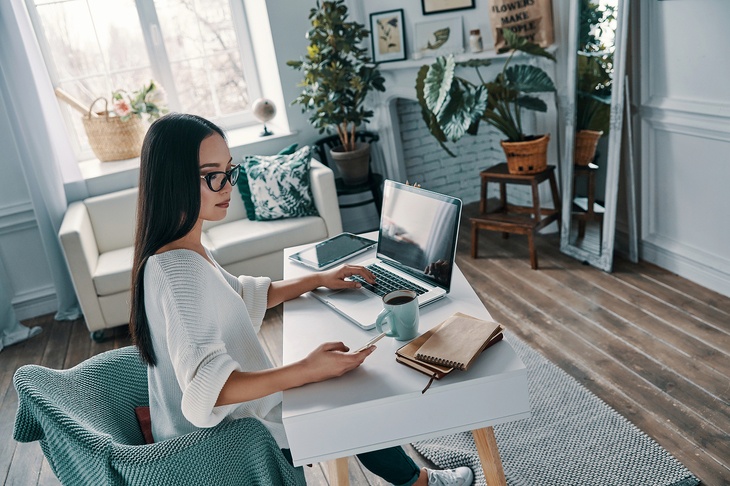 Working At A Desk