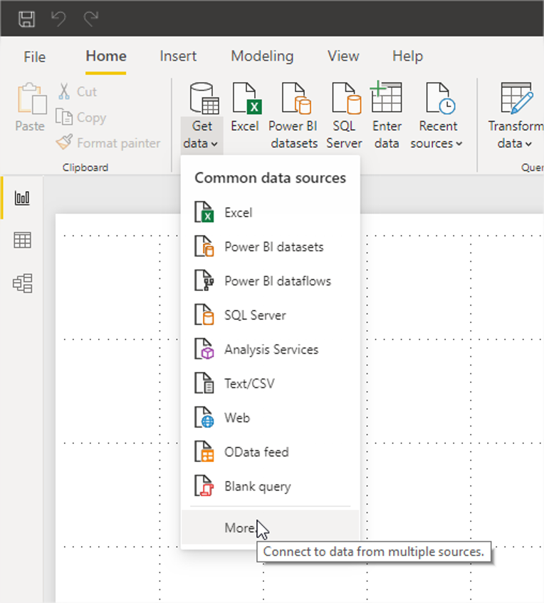 Power Bi Get Data More