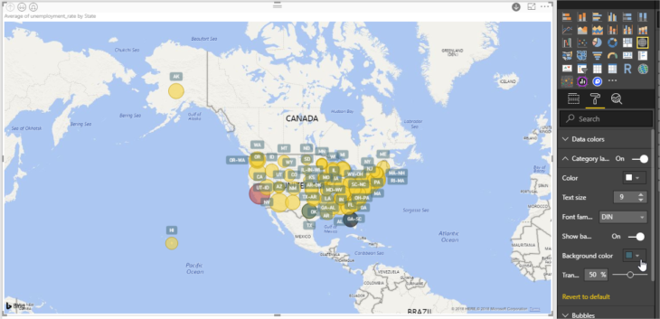 Power Bi Category Label