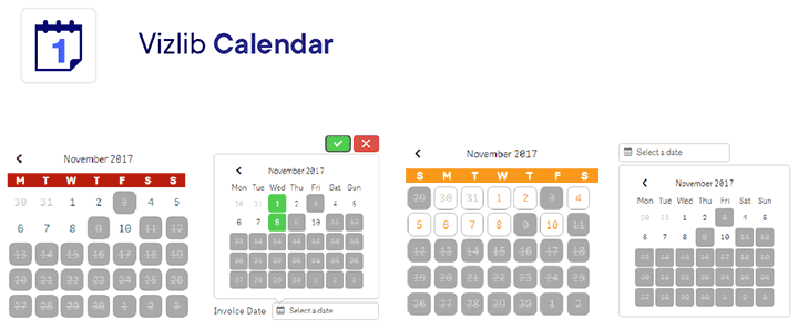 Vizlib Calendar