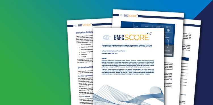 BARC-Score Financial Performance Management DACH 2021