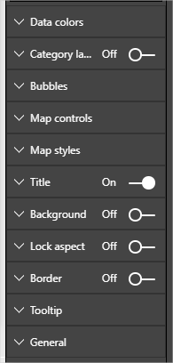 Power Bi Formatting Options