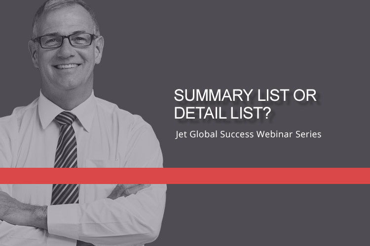 Summary List vs Detail List