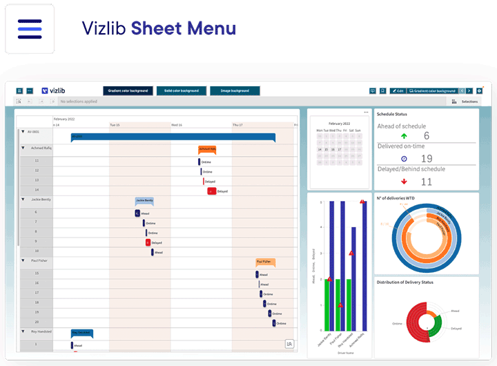 Vizlib sheet menu