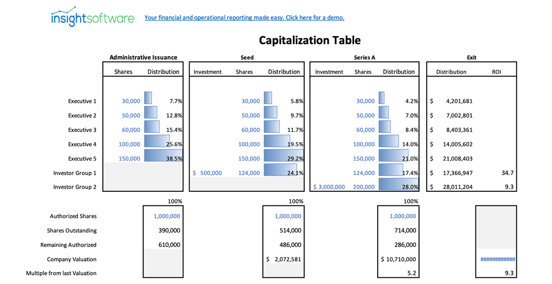 Cap Table Report