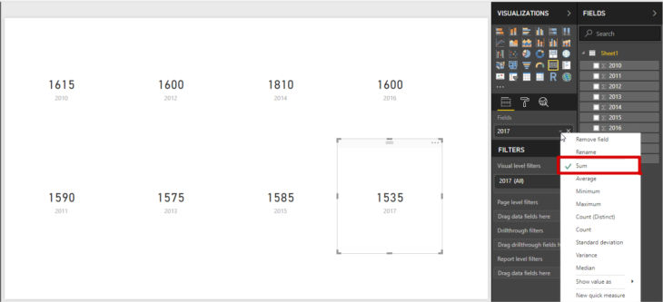 Power Bi Card Visuals
