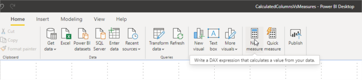 Power Bi New Measure