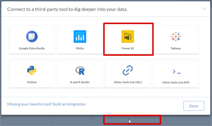Click Power Bi