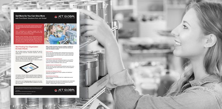 Jet Global Food Bank Solutions: Get More to Give More