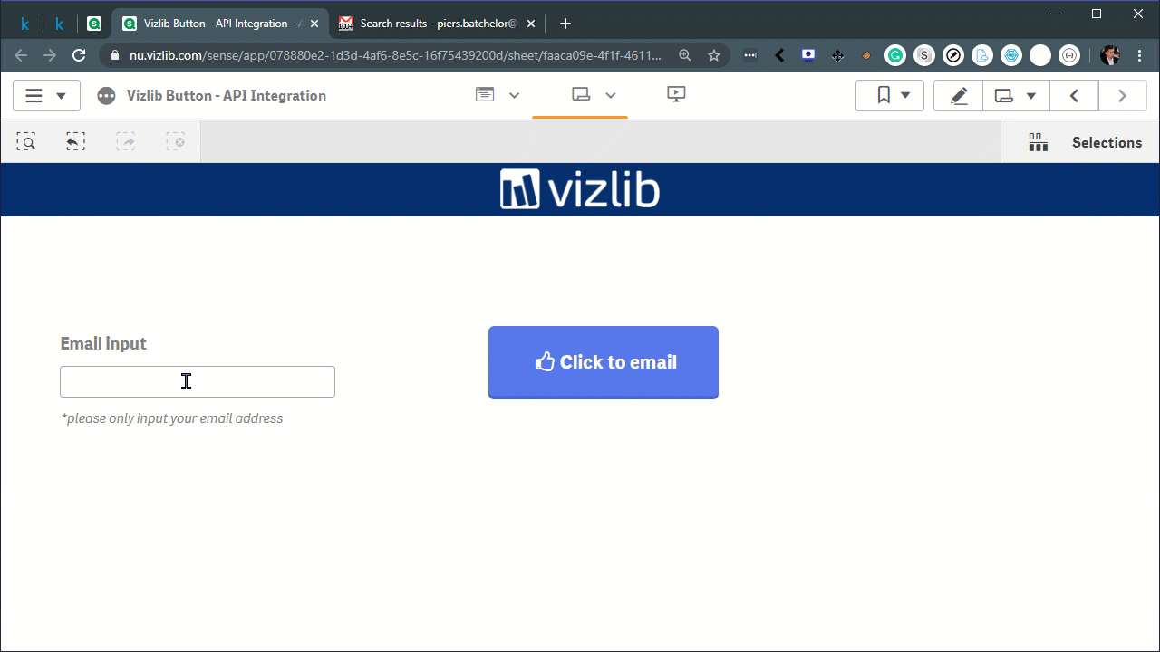 Vizlib Button combined with Vizlib Actions for Qlik Sense establishes a guided analytics experience
