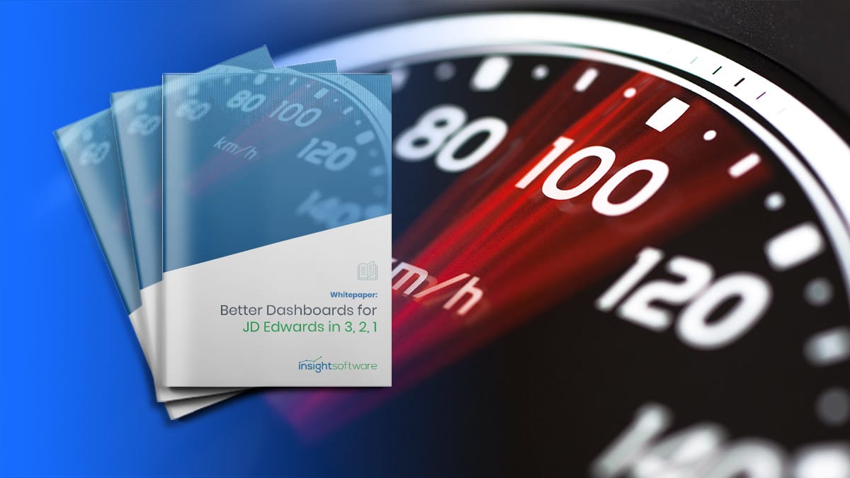 Better Dashboards for JD Edwards in 3, 2, 1