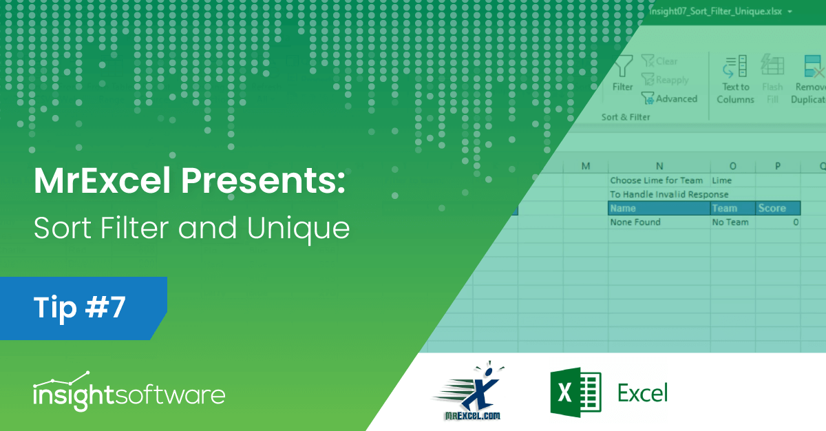 Mr. Excel Presents: Sort, Filter, and Unique with the New Dynamic Array Formulas