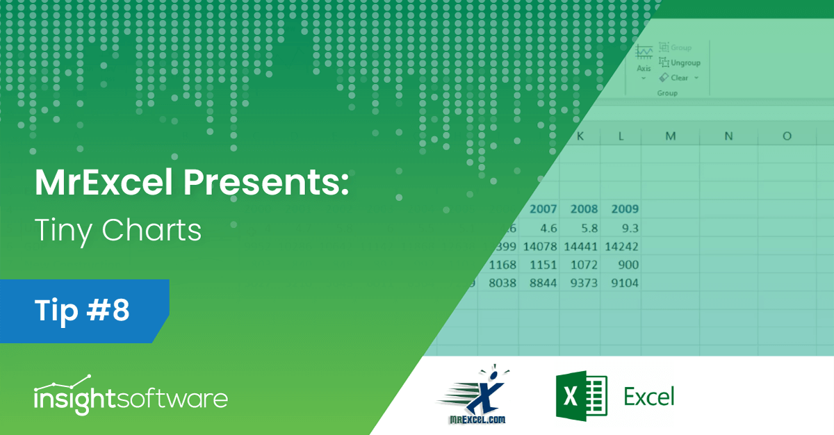 Mr. Excel Presents: Fill Your Dashboards with Tiny Charts without Using Charts