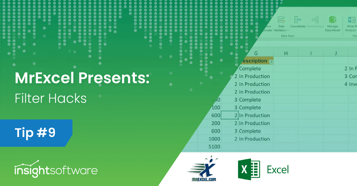 Mr. Excel Presents: Faster Ways to Filter Data and Other Filter Hacks