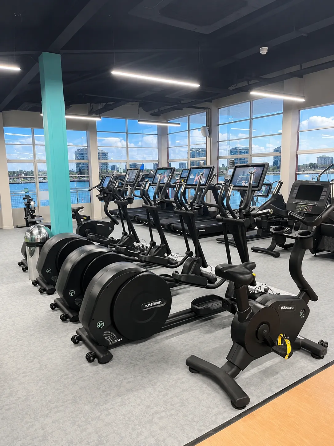 surrey docks fitness and watersports centre day time gym view