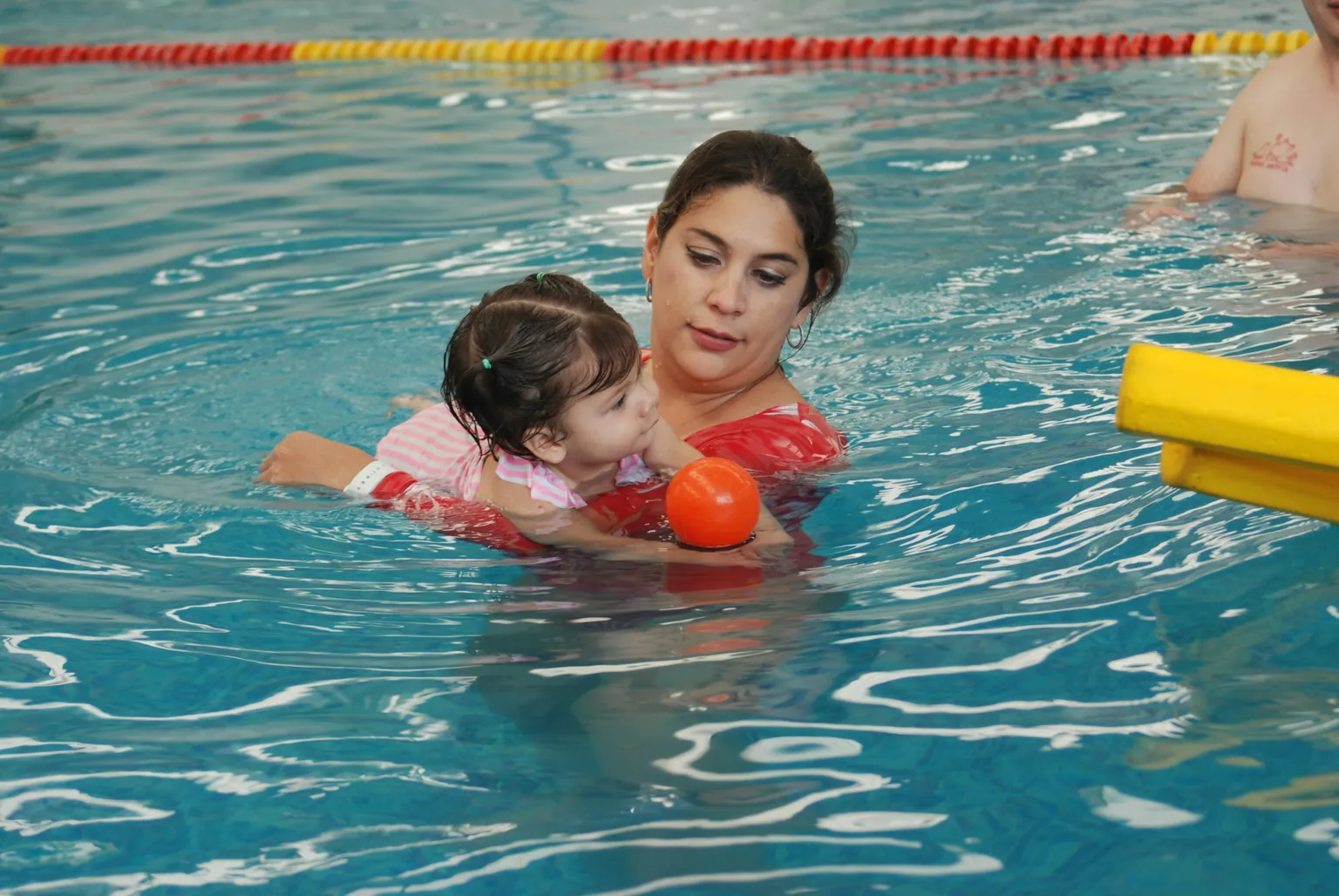 adult and child swimming lessons at move southwark leisure centres