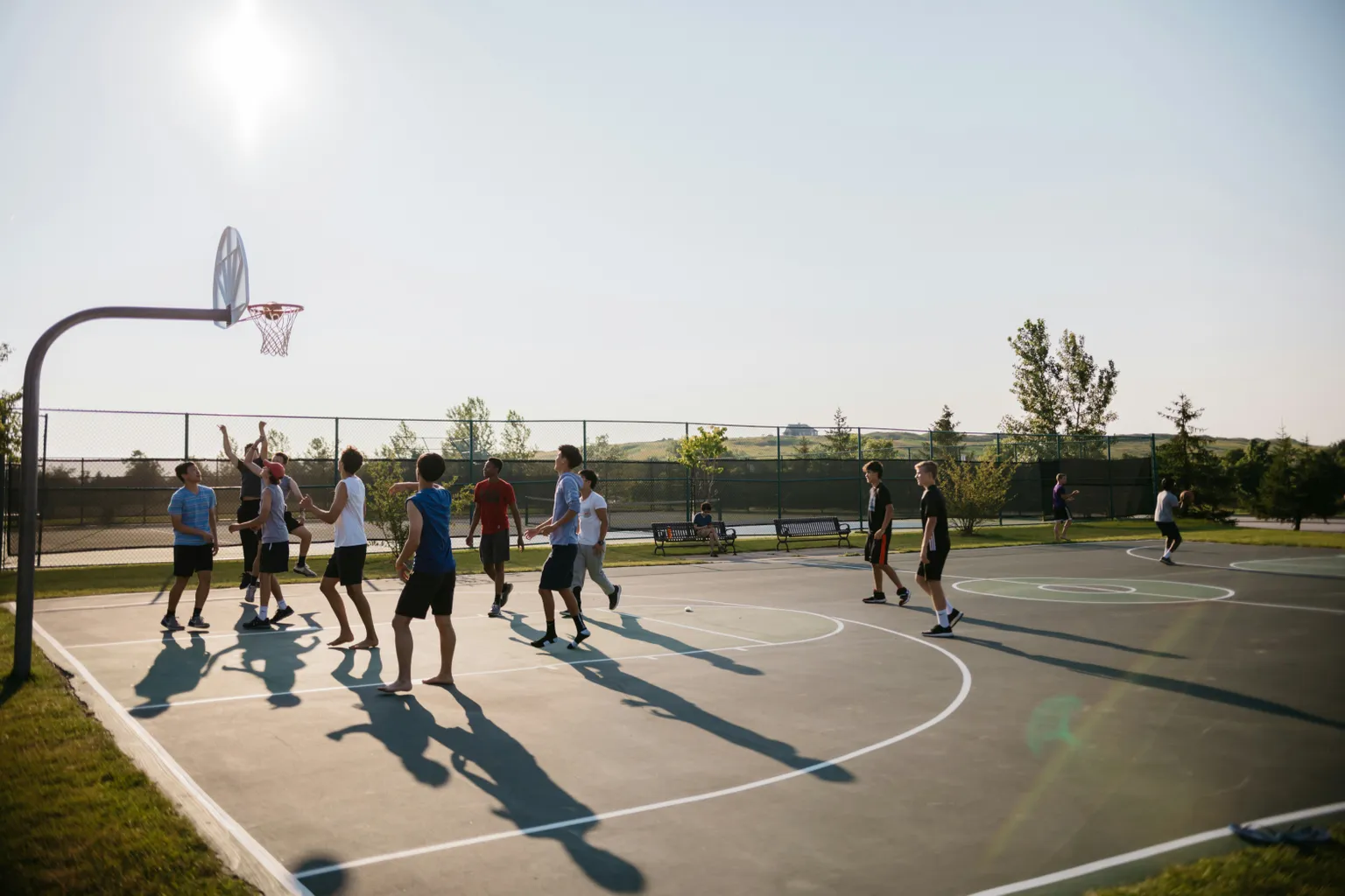 gmh move Southwark outdoor basketball court