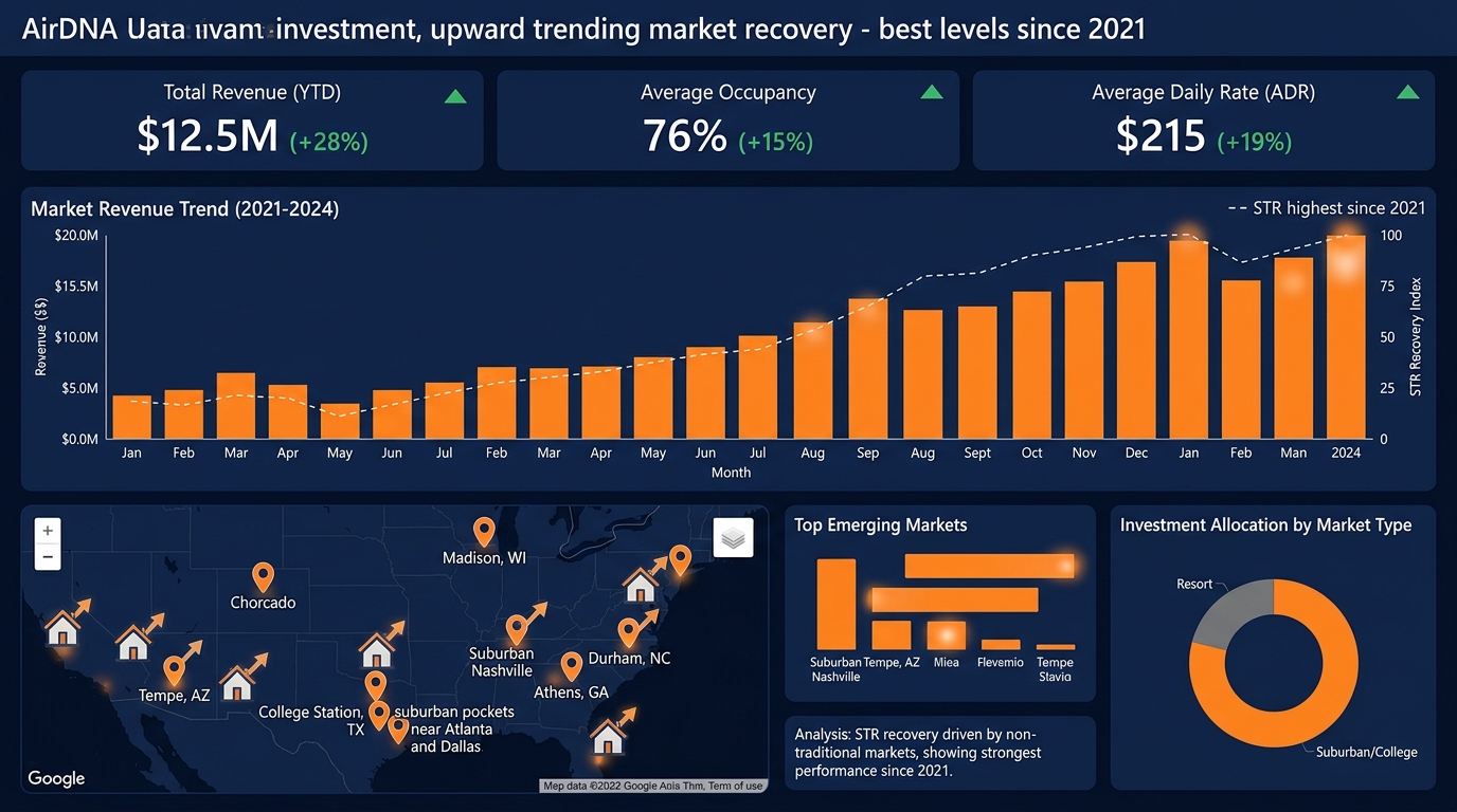 AirDNA Says 2026 Is the Best STR Investment Year Since 2021 — the Top Markets Aren't Vacation Spots