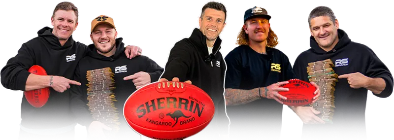 Aussie Legends — Brendan Fevola, Trent Cotchin, Beau Mcreery, Cam Mooney and friends