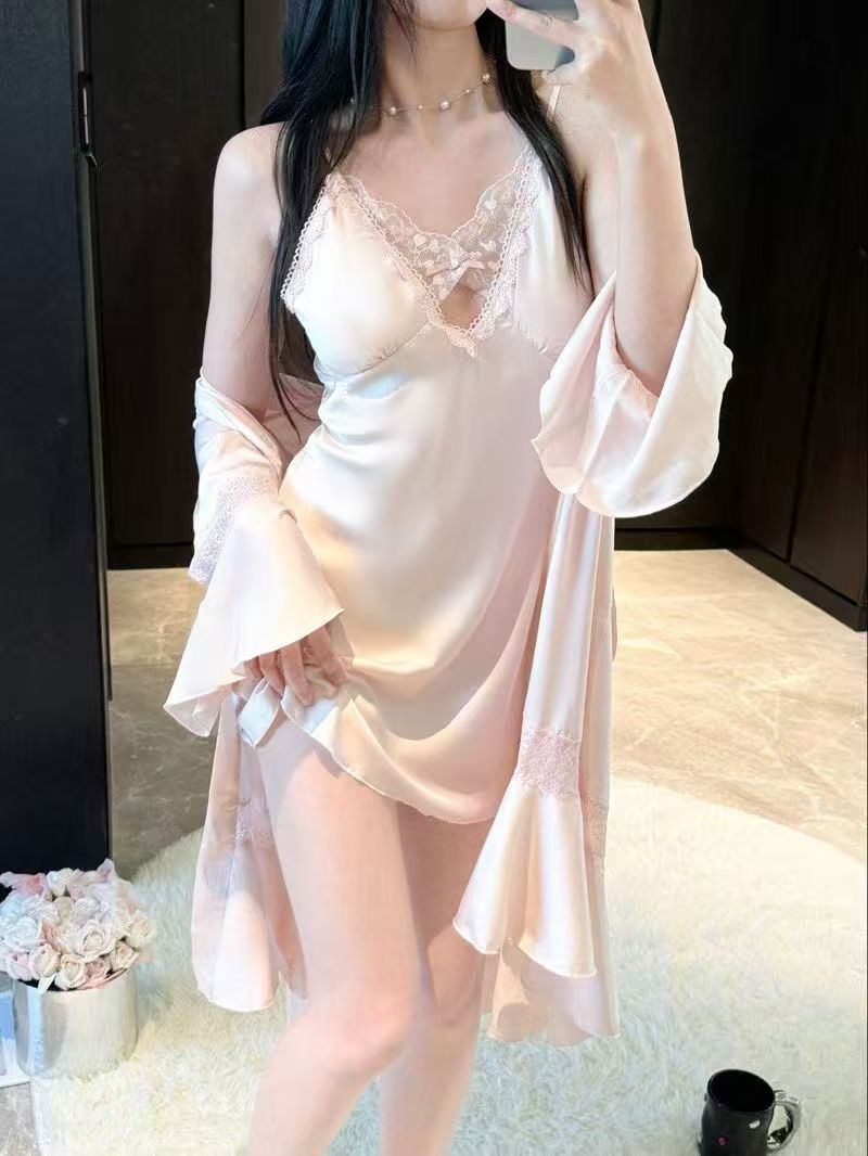 P002 Lace Lounge Robe gallery 3