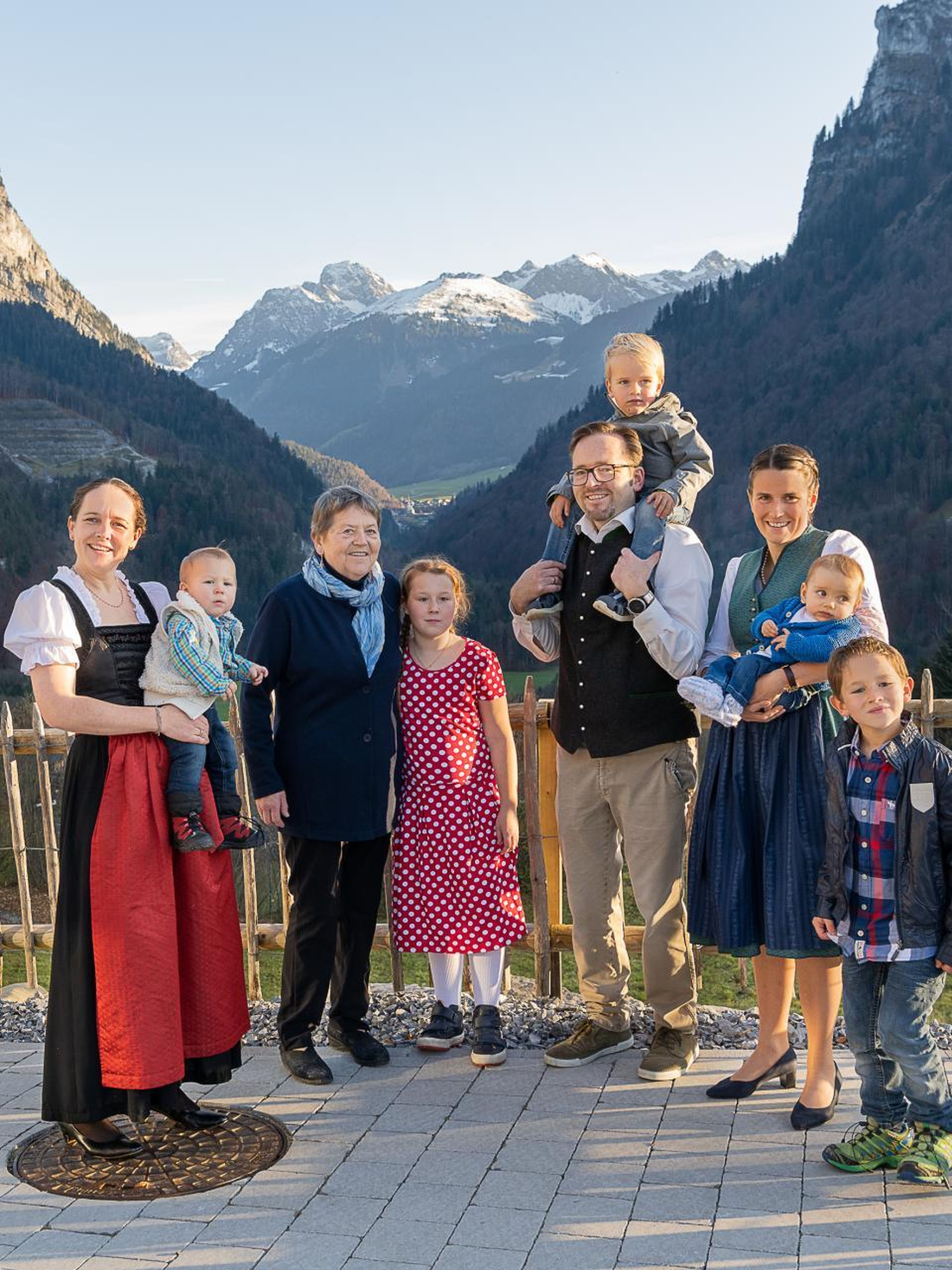 Gastgeberfamilie im Berghaus Kanisfluh