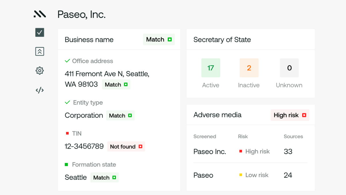 Middesk Dashboard