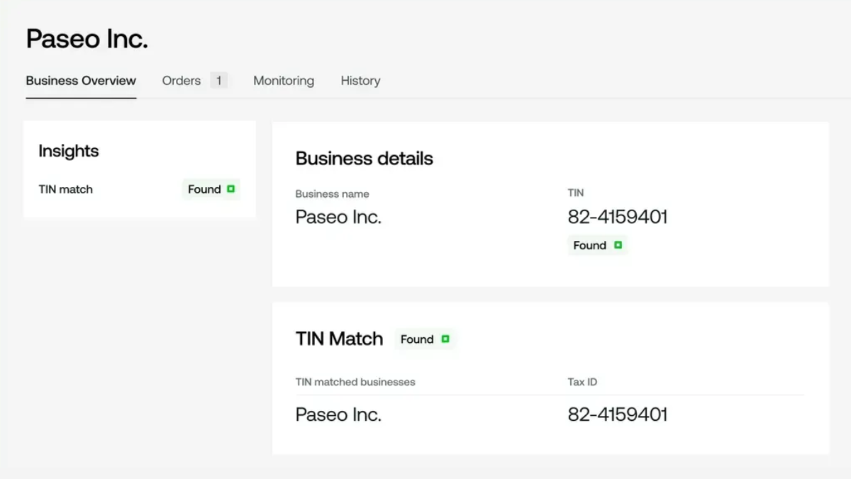 TIN match insights