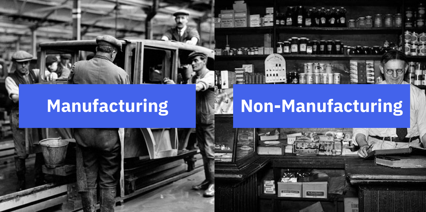 Manufacturing vs Non-manufacturing