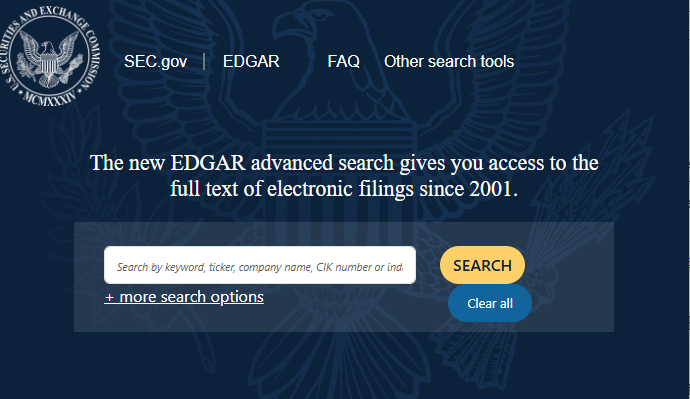EDGAR portal