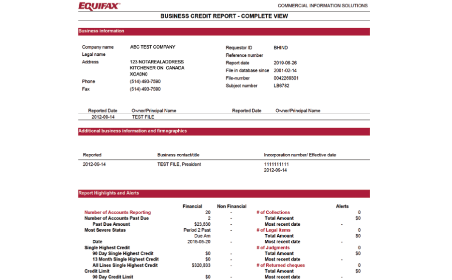 Equifax for business